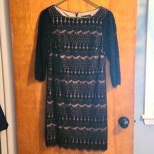 Black lace dress size 4P